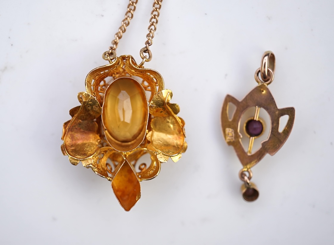 Two pendants